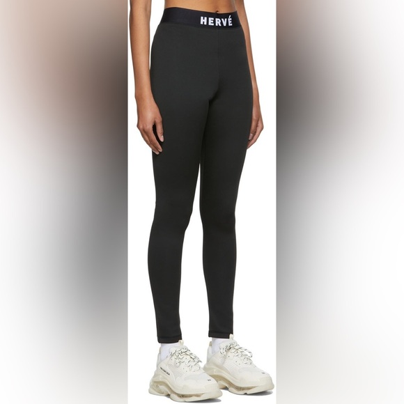 Herve by Hervé Léger  Logo Leggings, XS - Picture 3 of 16